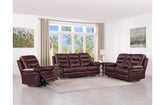 9392 - Burgundy Sofa Set with Console LoveseatModel:  9392-BURGUNDY-CON